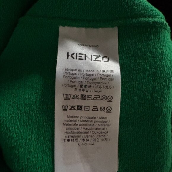 KENZO Mens Green Crewneck Sweatshirt Long Sleeve Size Small - Picture 2 of 5